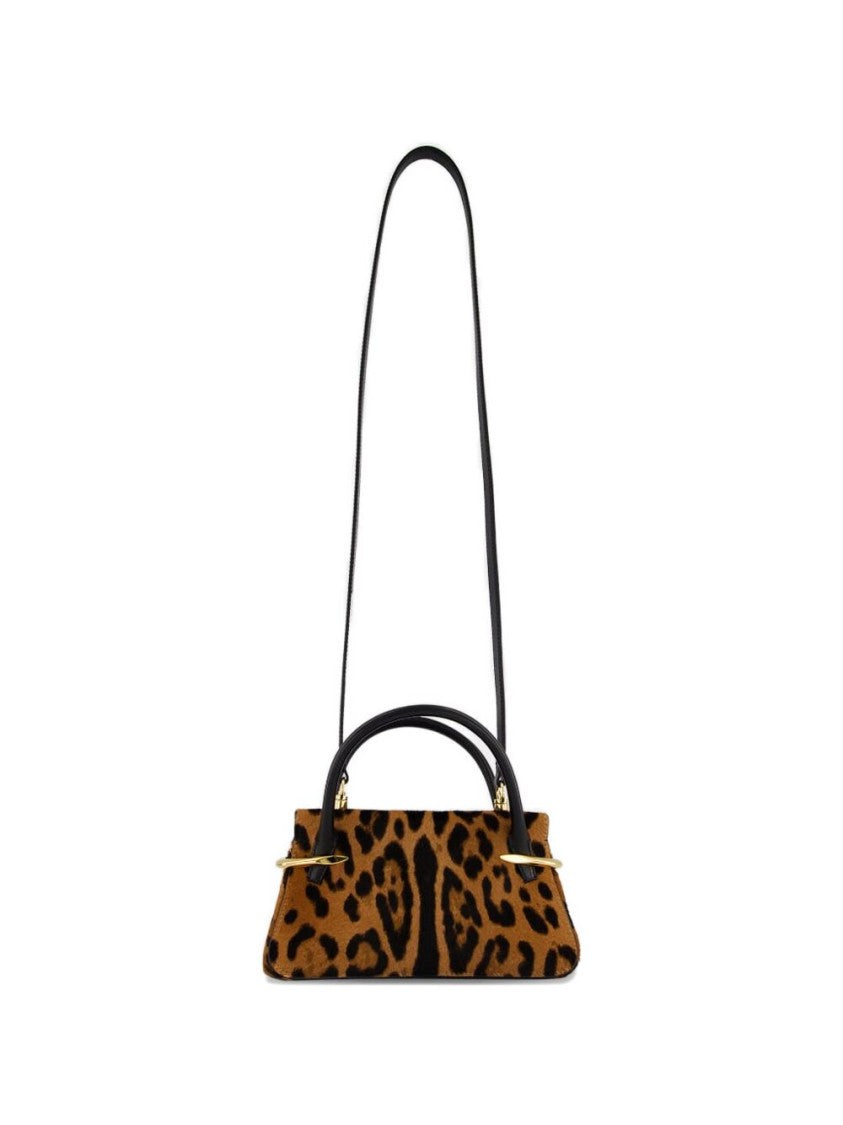 Givenchy Leopard Print Structured Detachable Strap Bag