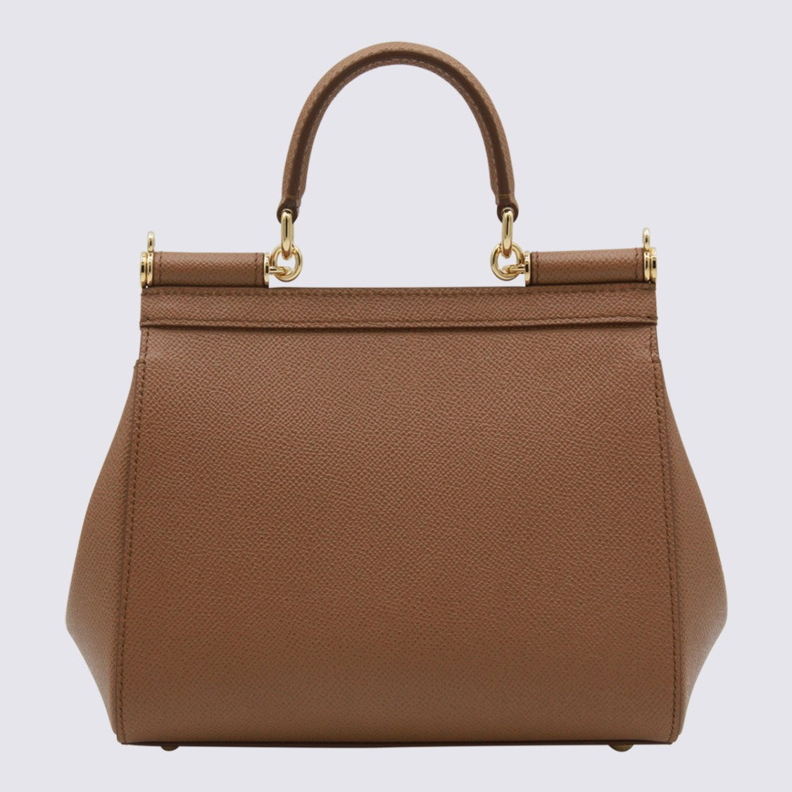 Dolce & Gabbana Trapezoidal Handbag With Gold-Tone Hardware And Detachable Strap