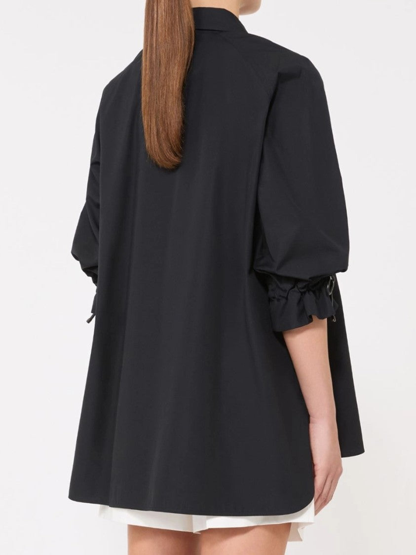 Max Mara Black Mxmadorni Boxy Drawstring Top