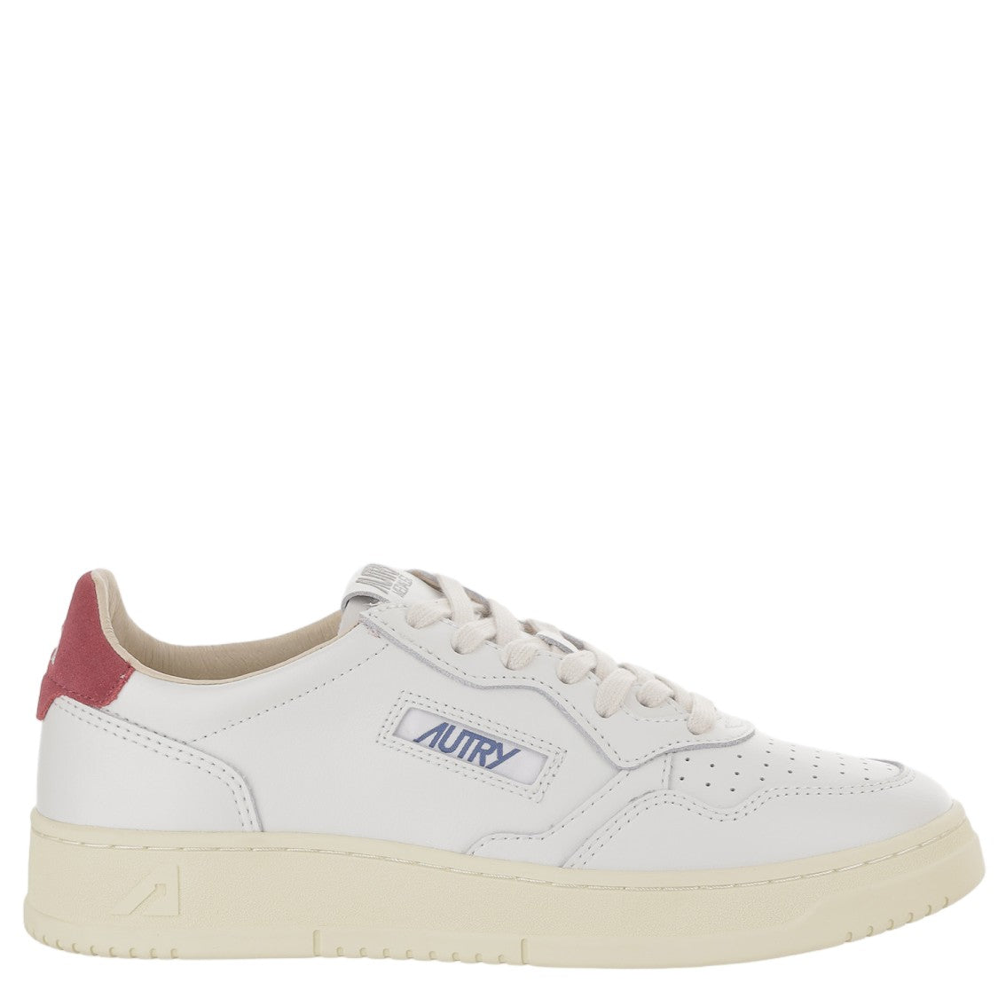 Autry White/Red Suede Heel Leather Sneakers