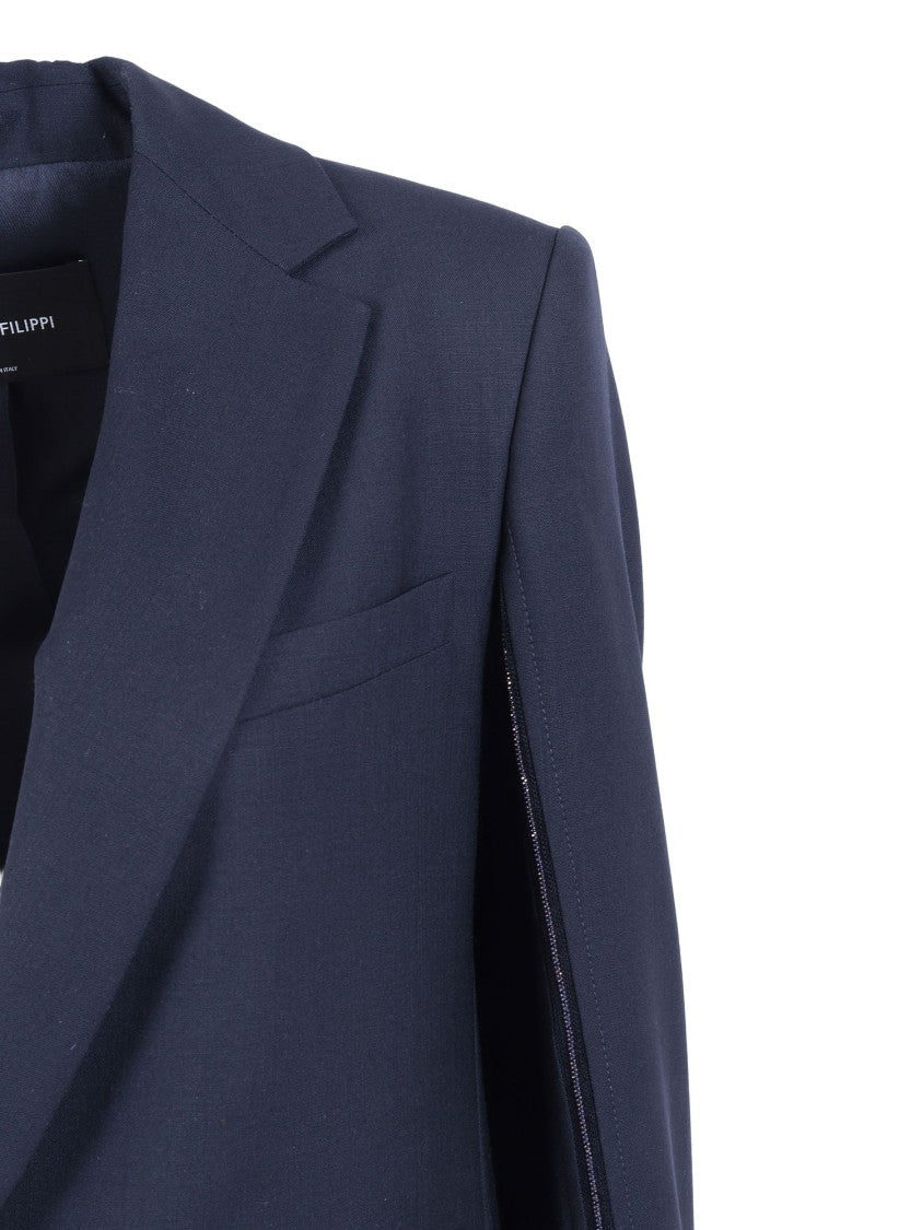 Fabiana Filippi Night Blue Over Frescolana Jacket