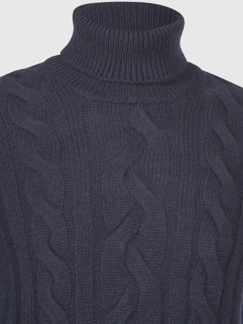 Gran Sasso Three-Ply Super Geelong Wool Turtleneck Sweater