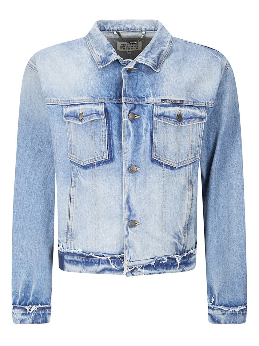 Maison Margiela Structured Fit Sports Jacket In Premium Cotton-Polyester Blend