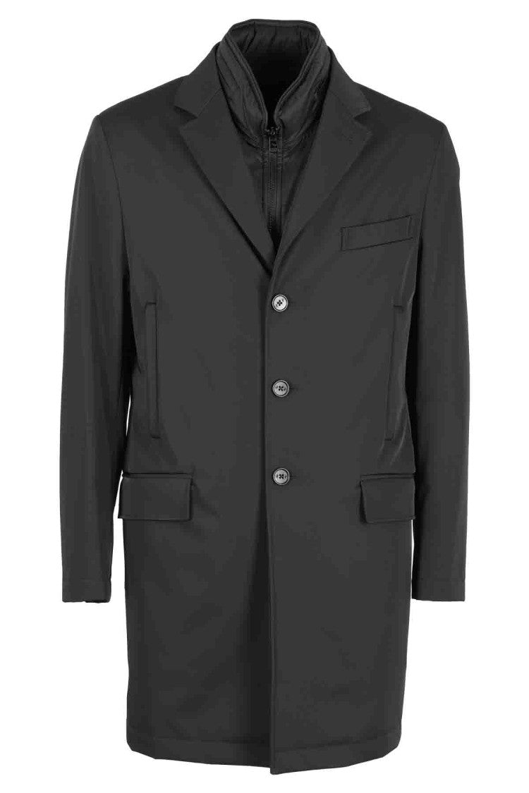 Fay Bernard Black Long-Sleeve Coat