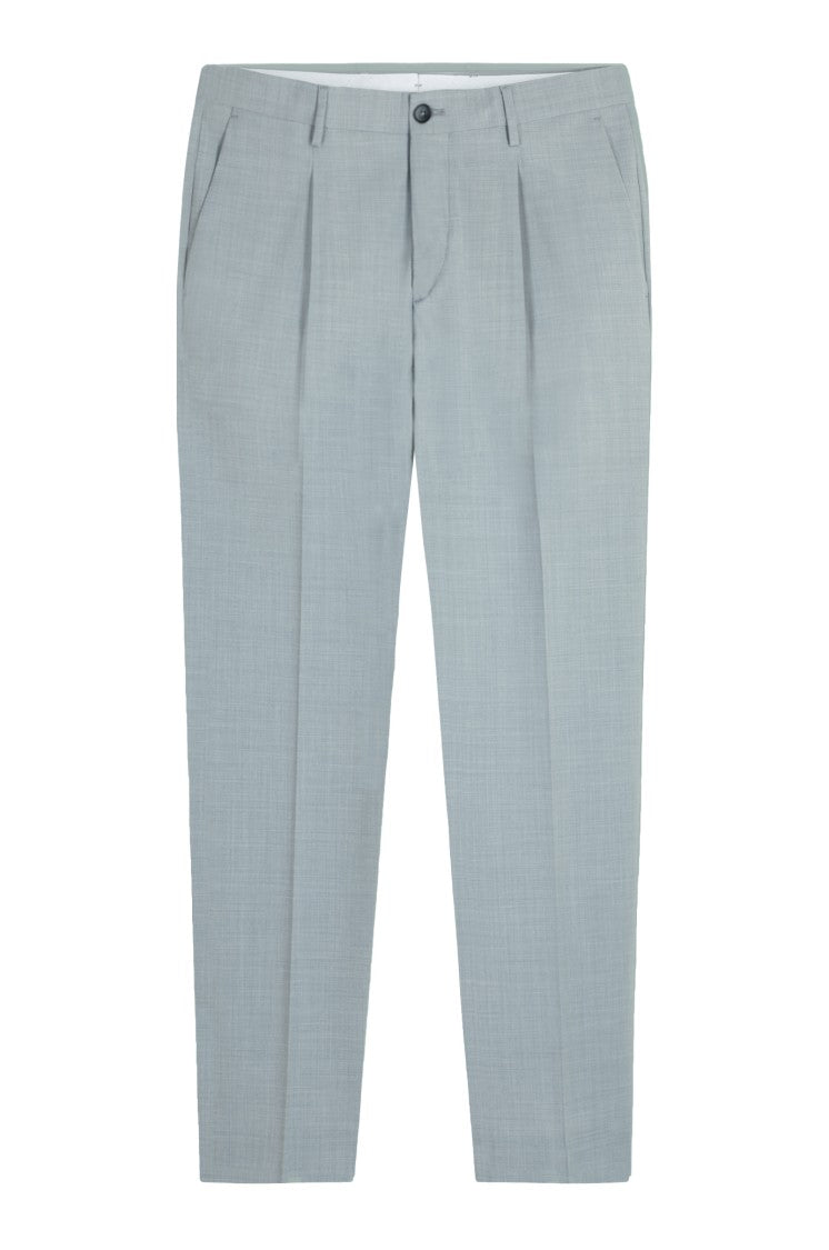 Gazzarrini X Michele Franzese Pearl Grey Virgin Wool Trousers