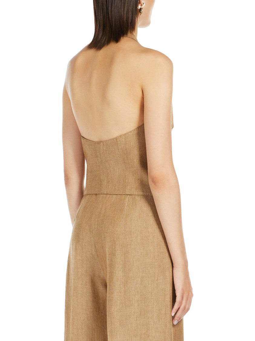 Max Mara Batavia Cotton-Linen Vest
