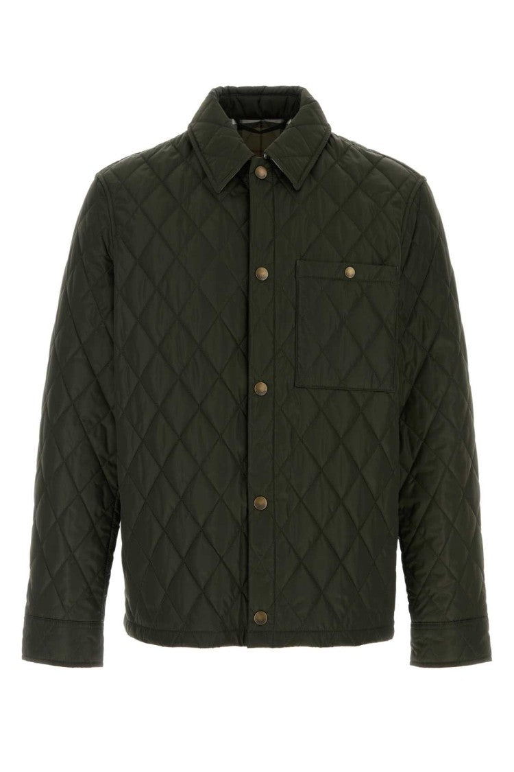 Burberry Olive Green Nylon Jacket