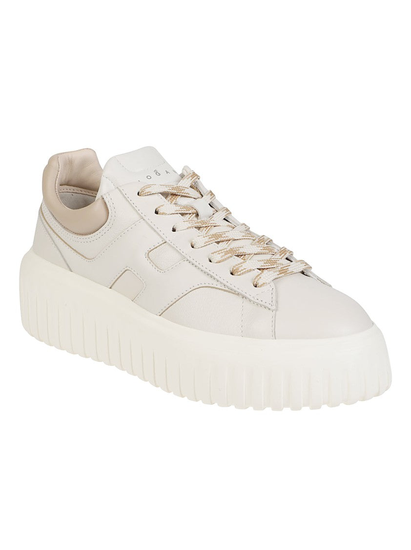 Hogan H-Stripes Low Top Ridged Sole Sneakers