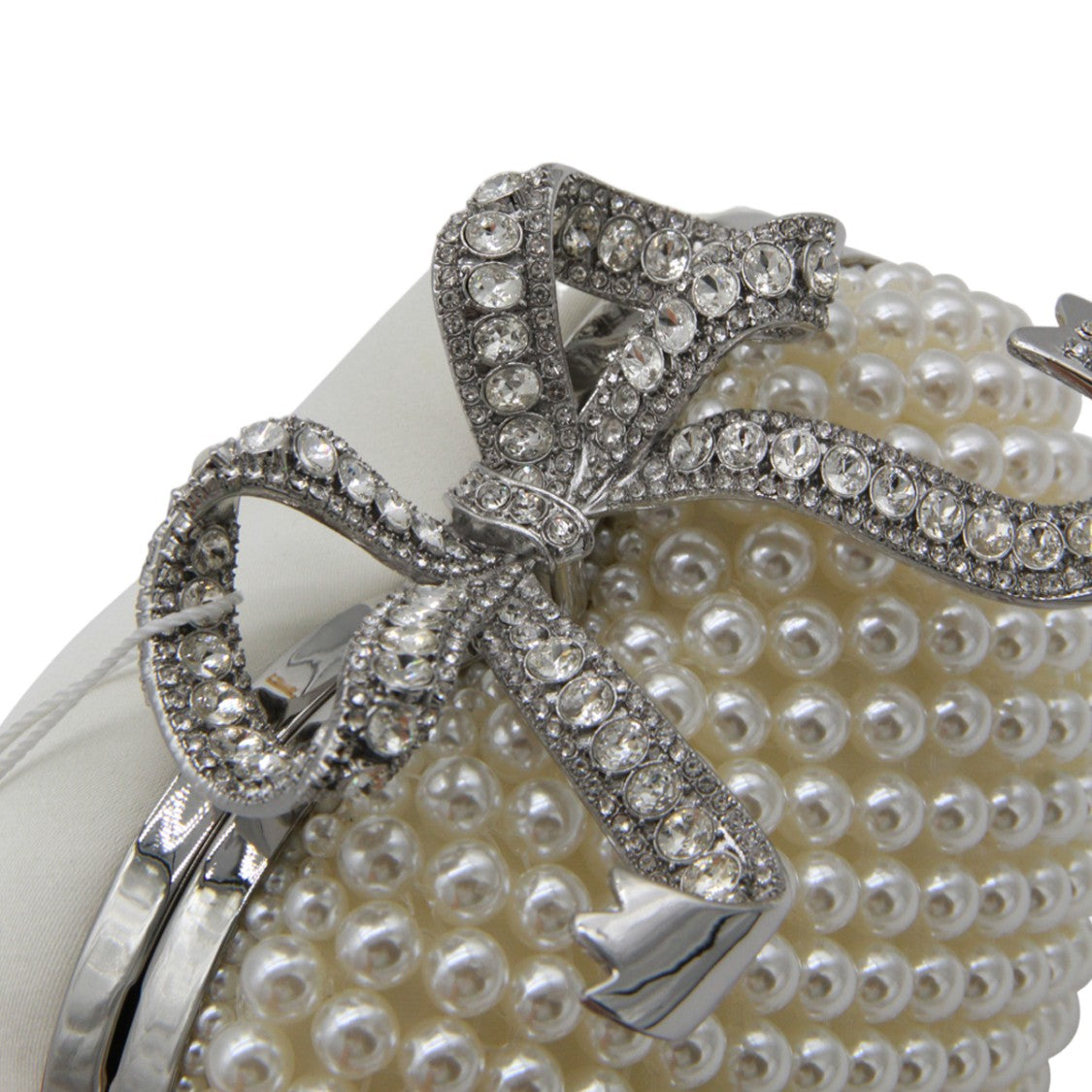 Self-Portrait Heart-Shaped Bag With Pearl Detailing