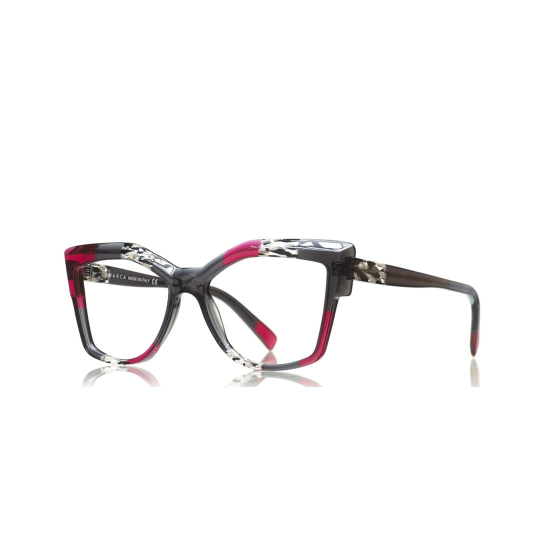 Lamarca Mosaico 148 Oversized Square Frame Eyeglasses With Mosaic Pattern