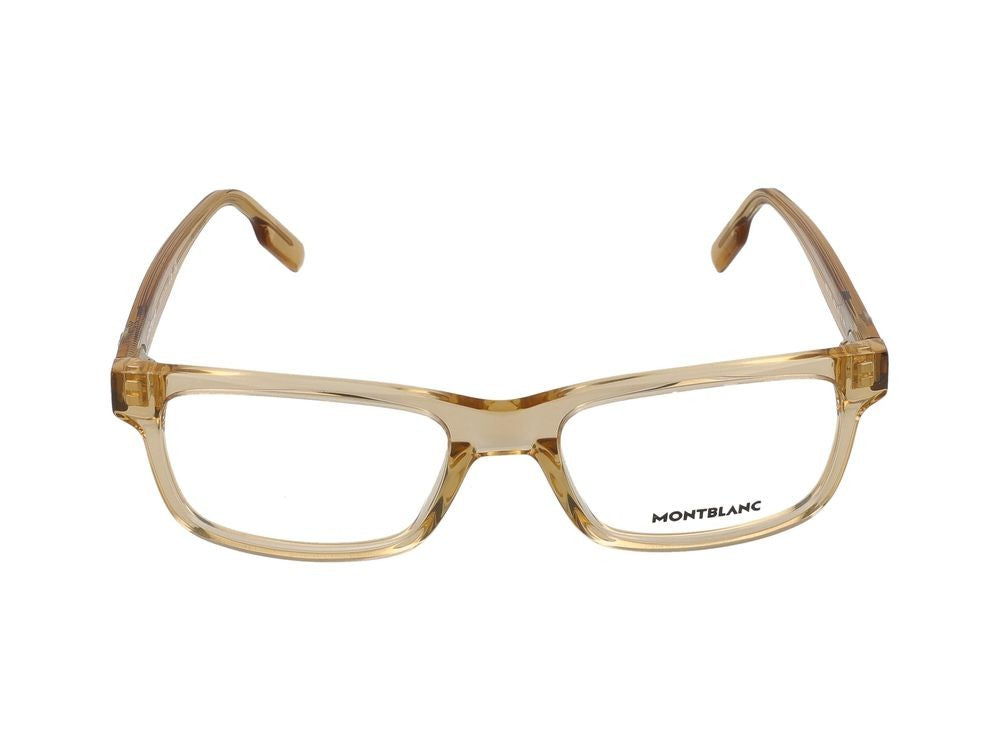 Montblanc Eyeglasses Mb0179o 003 Orange Orange Transparent 54/19/145
