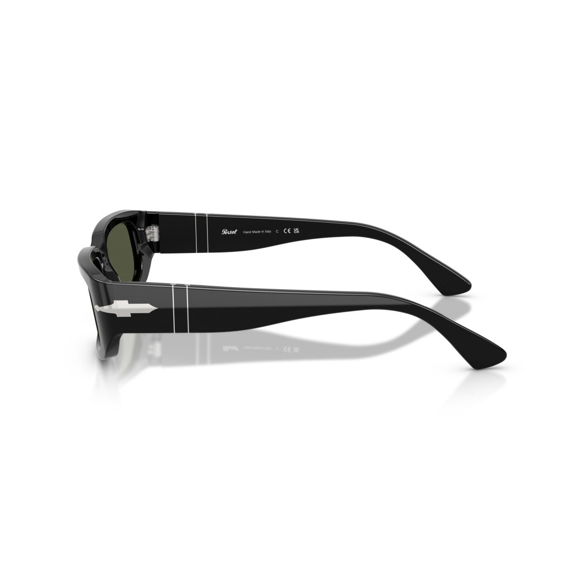 Persol 0Po3385s Rectangular Acetate Sunglasses With Silver Arrow Detail