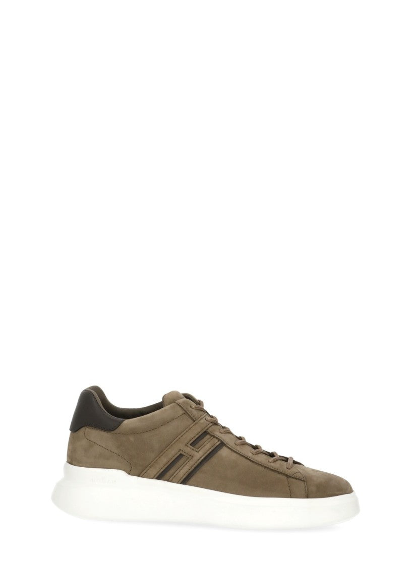 Hogan Brown Suede Low-Top Sneakers