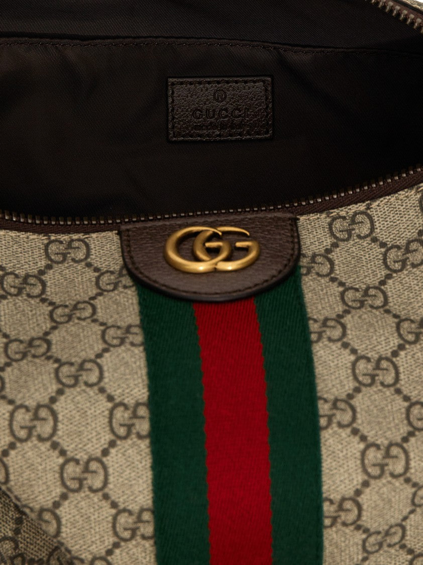 Gucci Rectangular Logo-Print Toiletry Bag With Structured Design