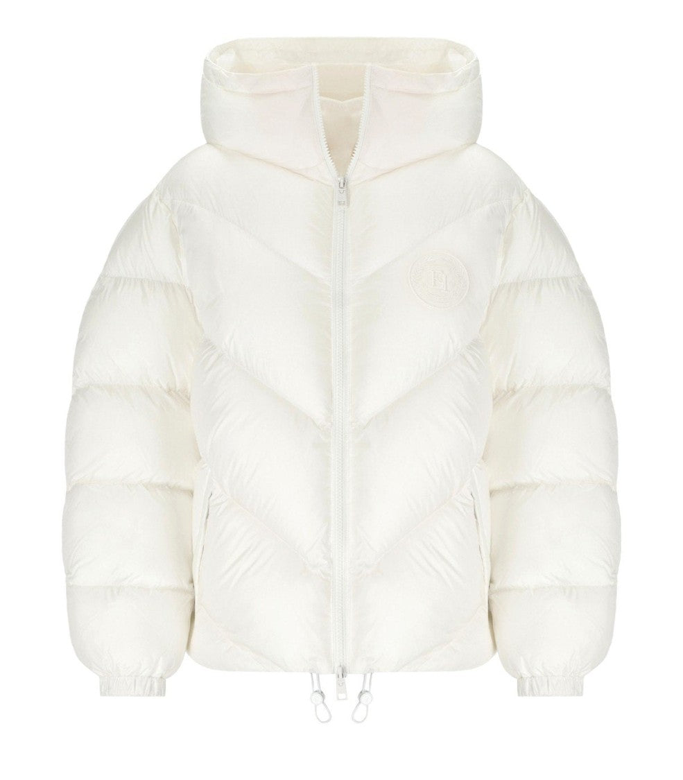 Elisabetta Franchi Ivory Padded Jacket
