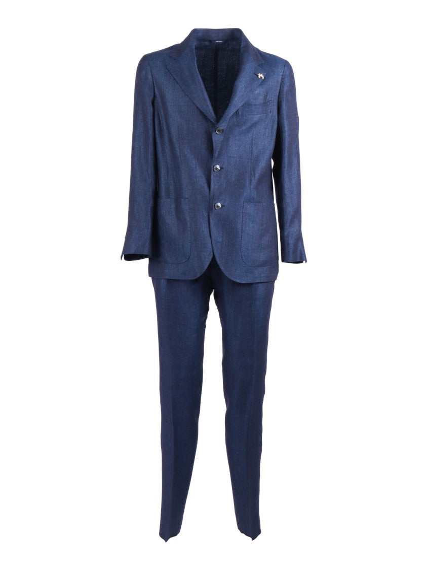 Tombolini Blue Zero Gravity Linen Suit