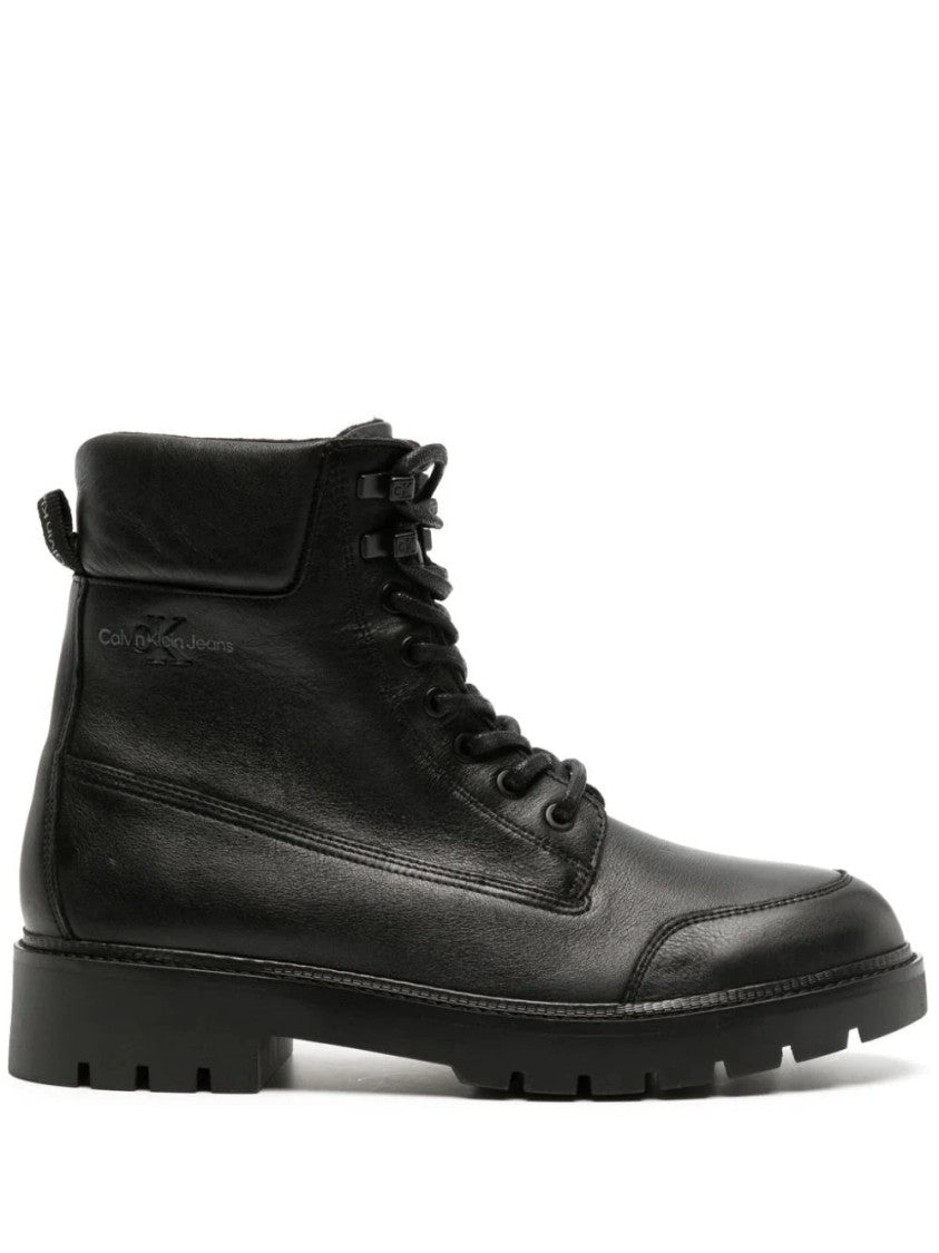 Calvin Klein Jeans Combat Laceup Booties