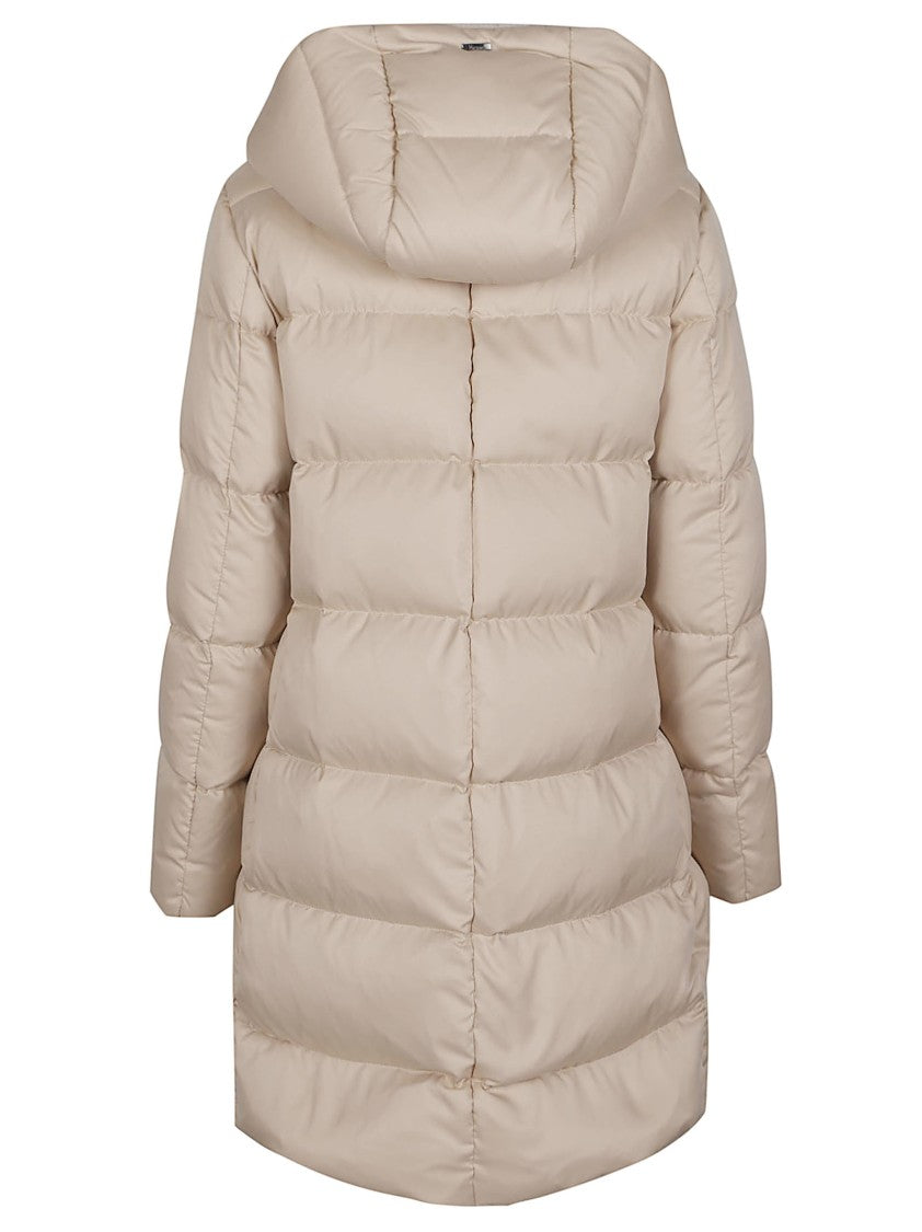 Herno A-Shape In Arendelle Faux Fur Polyester Down Jacket