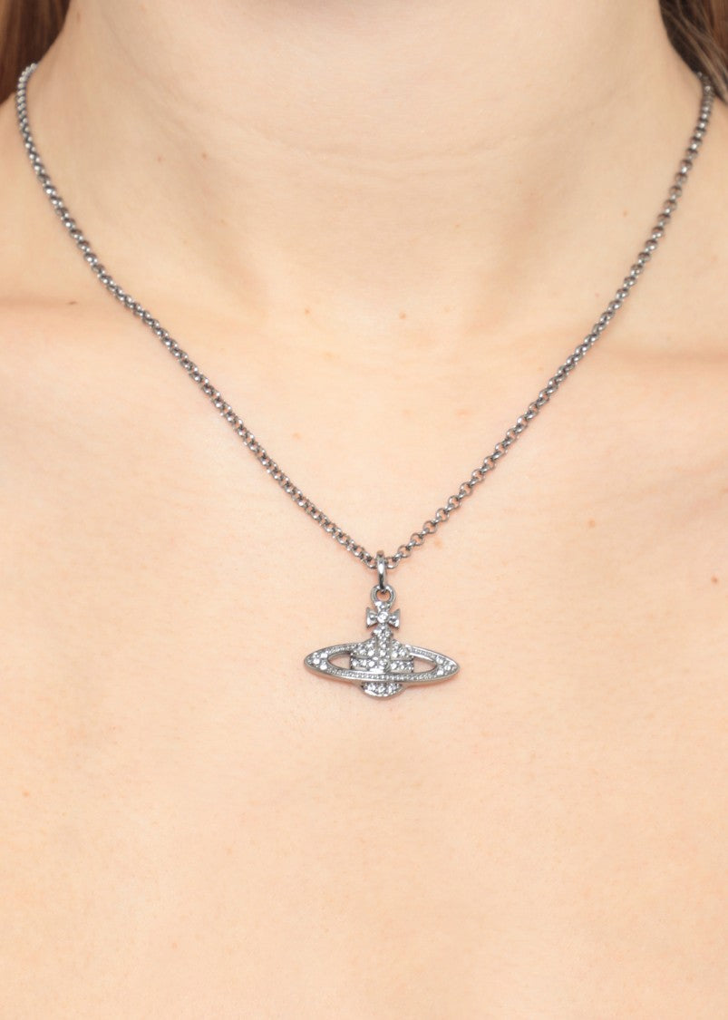 Vivienne Westwood Silver Mini Bas Relief Brass Necklace