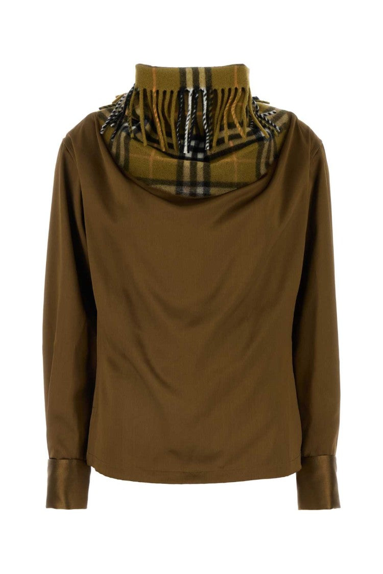 Burberry Biscuit Satin Blouse