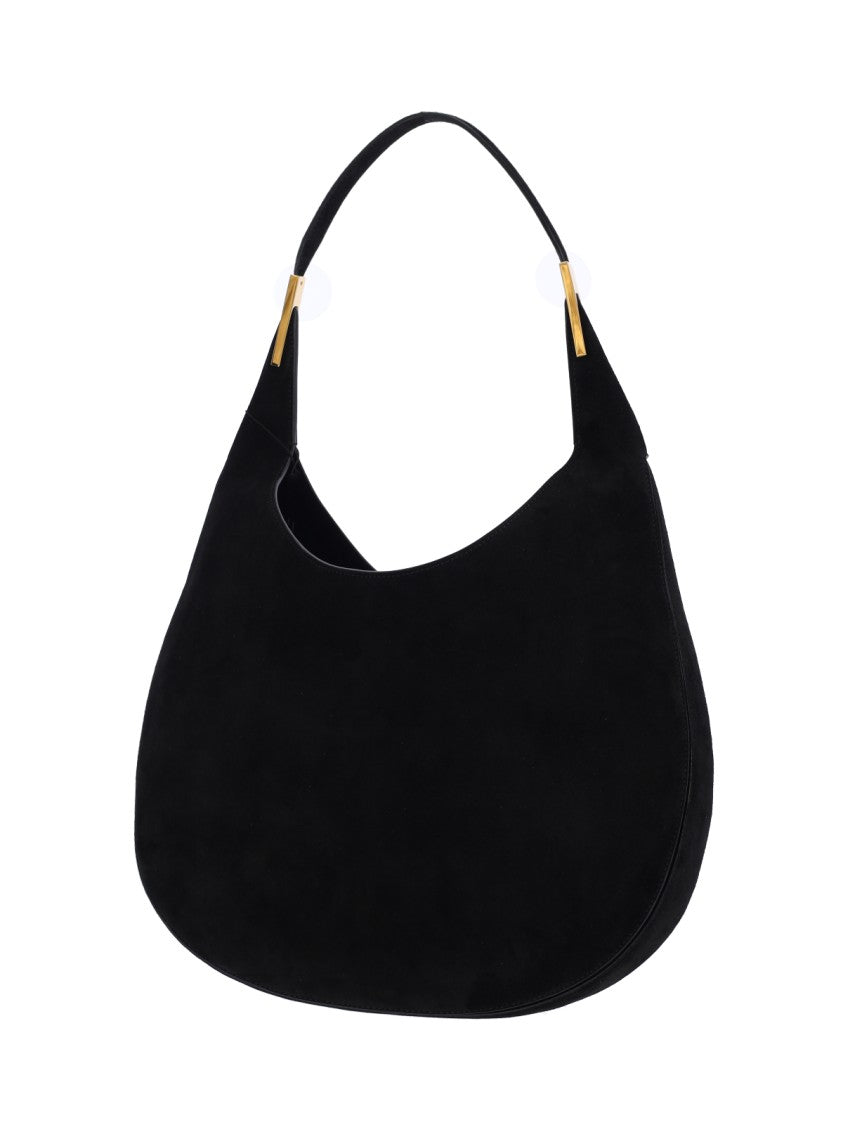 Savette "Florence" Large Shoulder Bag – Black