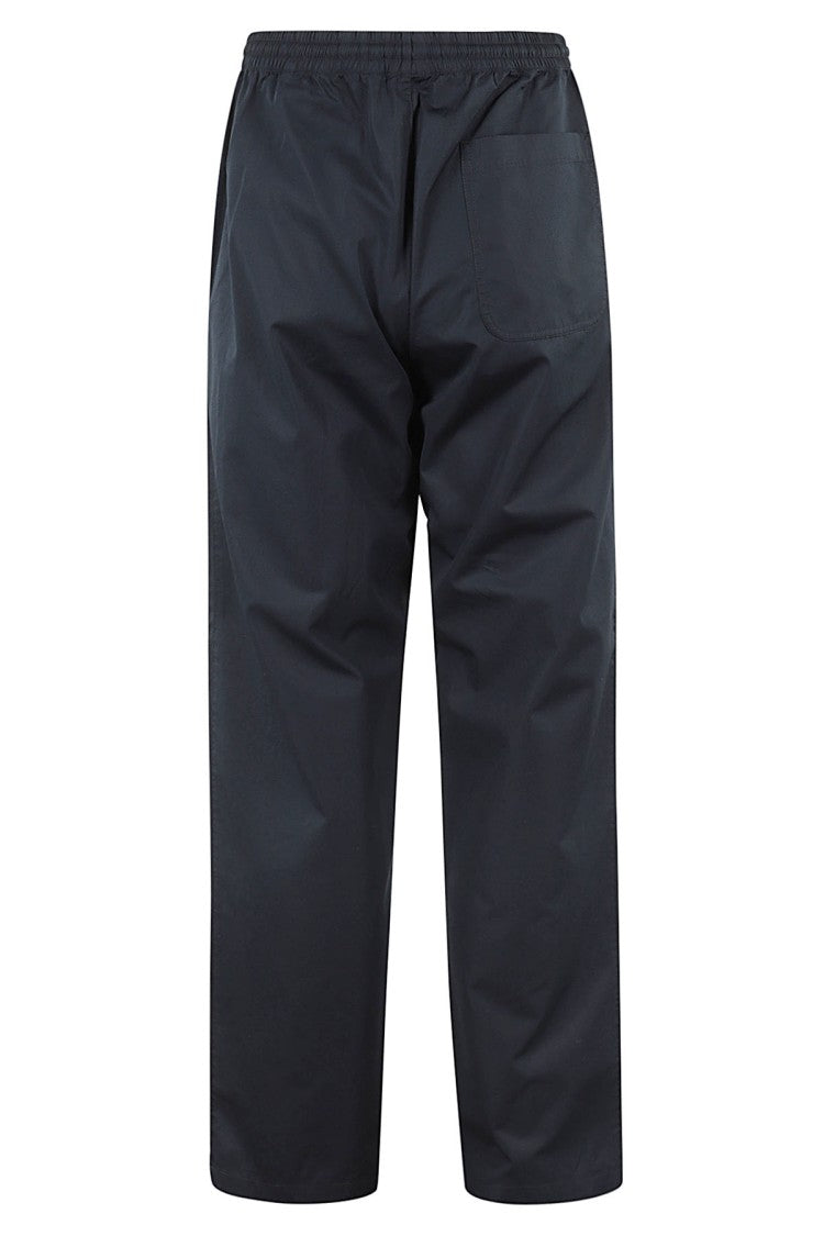 Aspesi Navy Blue Straight Fit Cotton Poplin Pants