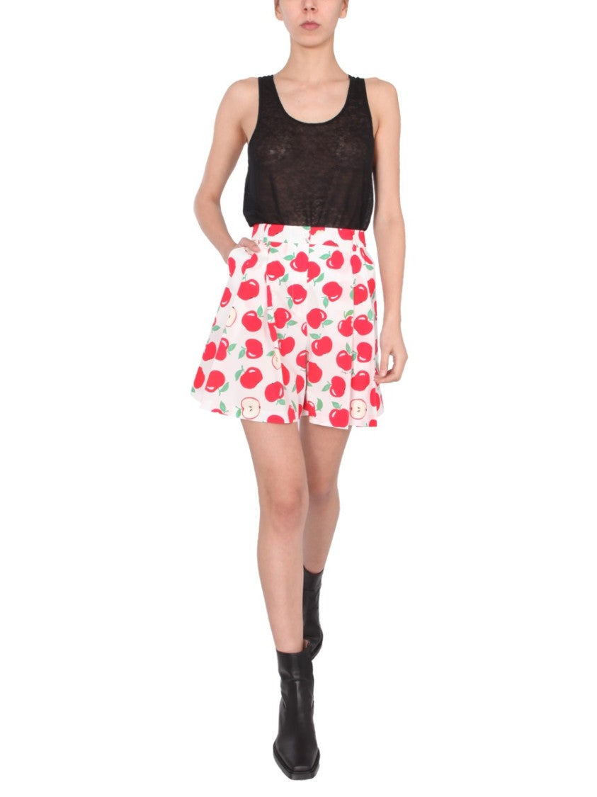 Boutique Moschino High-Waisted Cotton Poplin Shorts