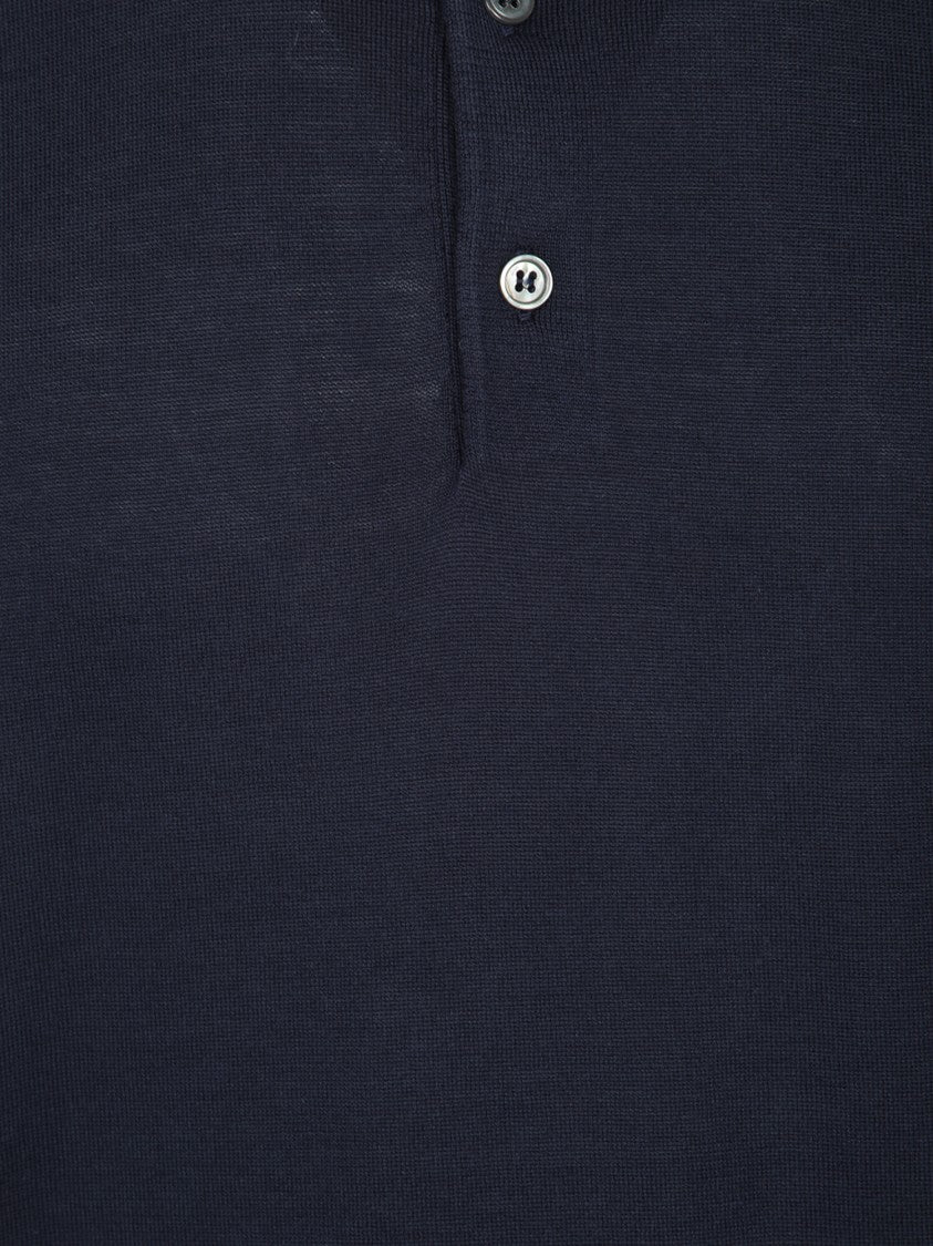 Dell'oglio Classic Polo-Style Blue T-Shirt In Cotton