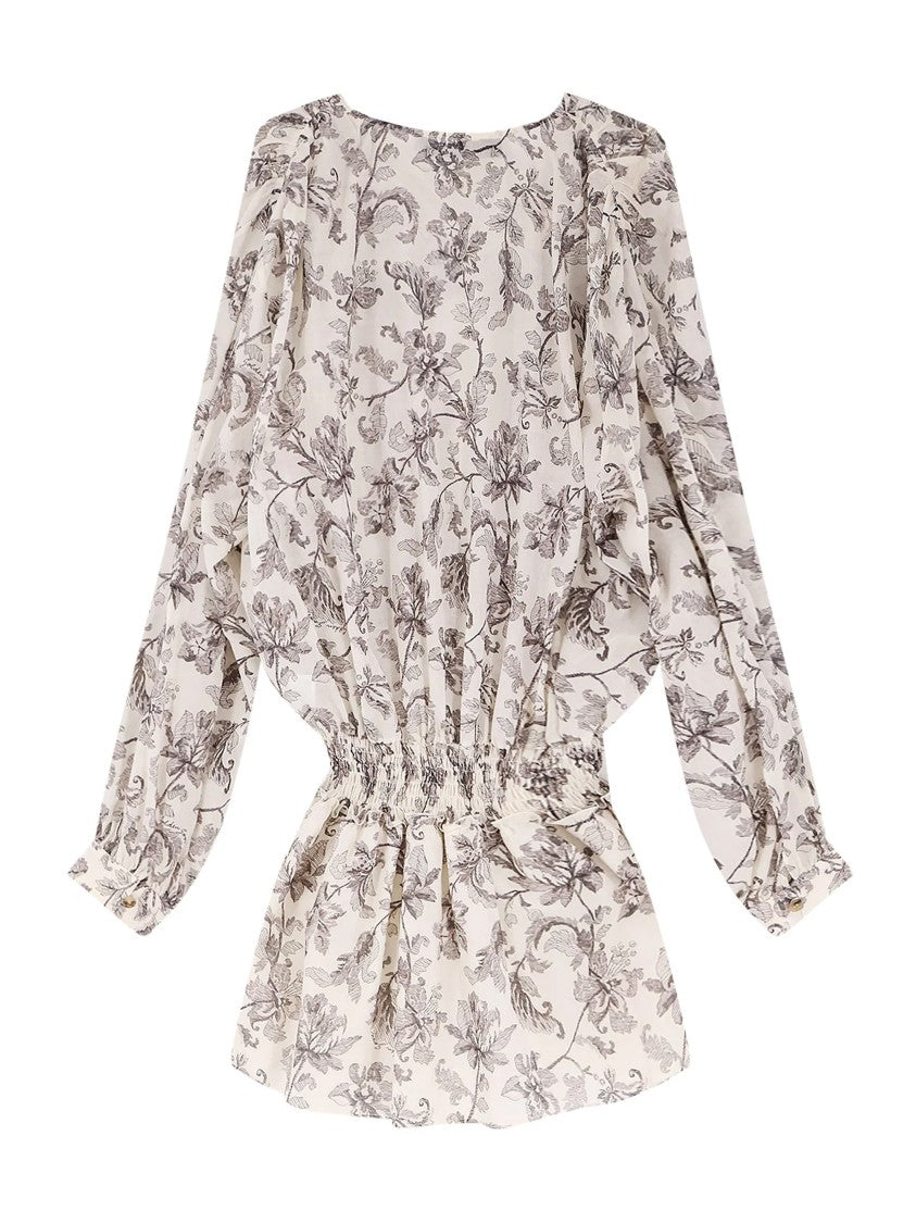 Golden Goose Multicolor Floral Print Cotton Dress