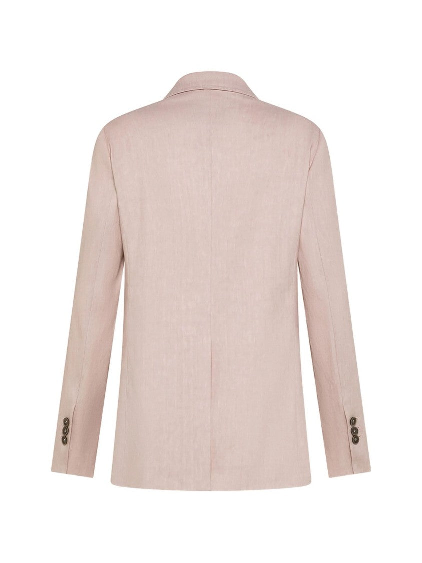 Seventy Pink Tailored Double Breasted Blazer