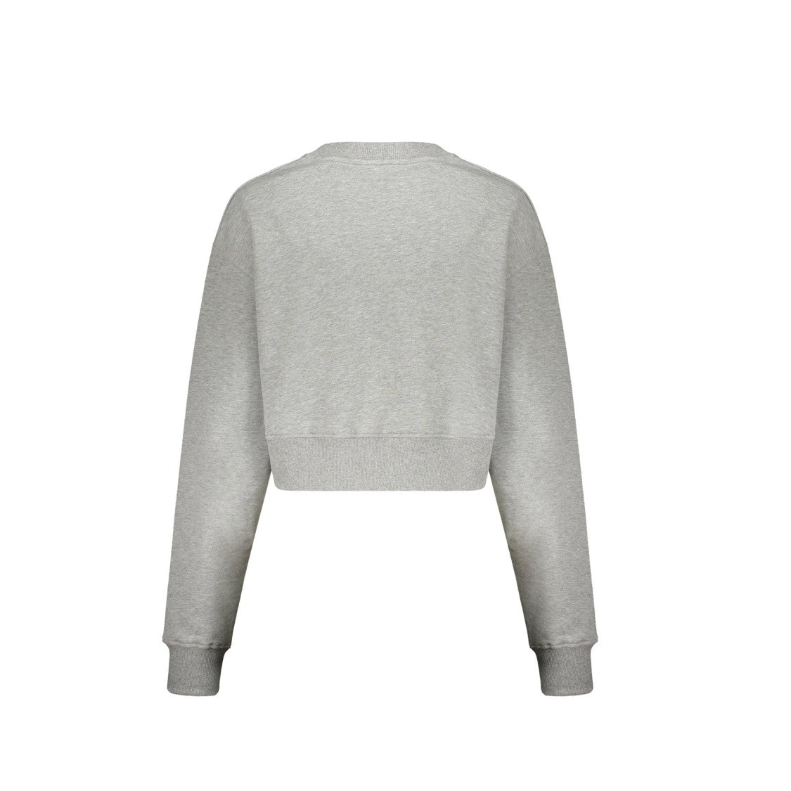 Balmain Ribbed Hem Cropped Sweatshirt