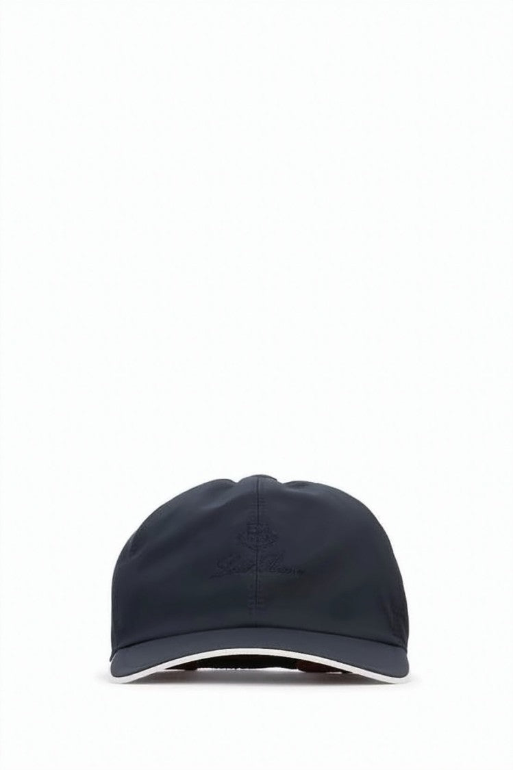 Loro Piana Minimalist Blue Microfiber Ball Cap