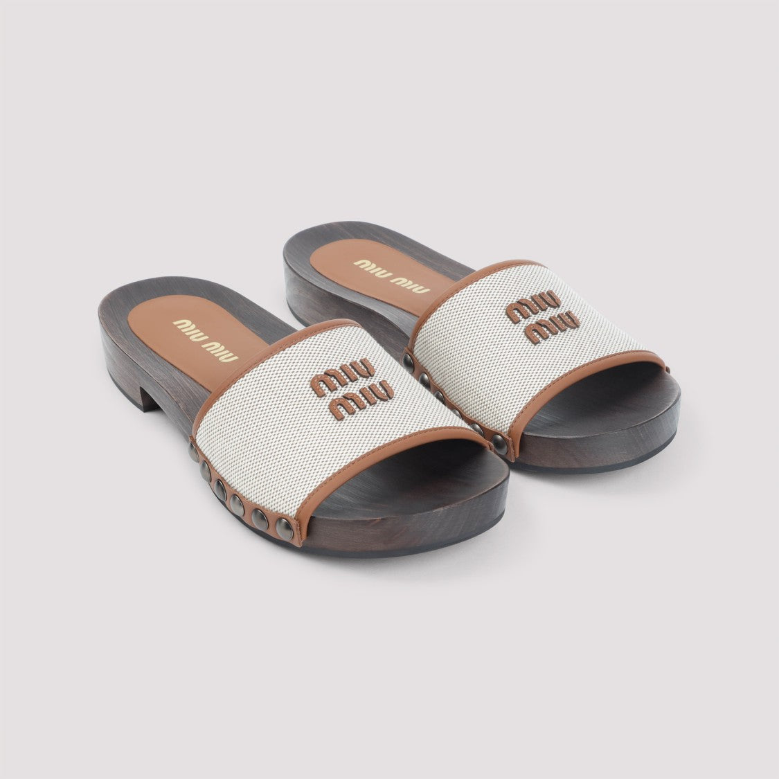 Miu Miu Low Heel Open-Toe Sandals
