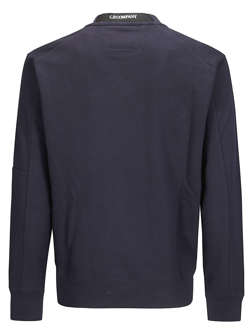 C.P. Company Crew Neck Sweatshirt In Diagonal Raised Fleece
