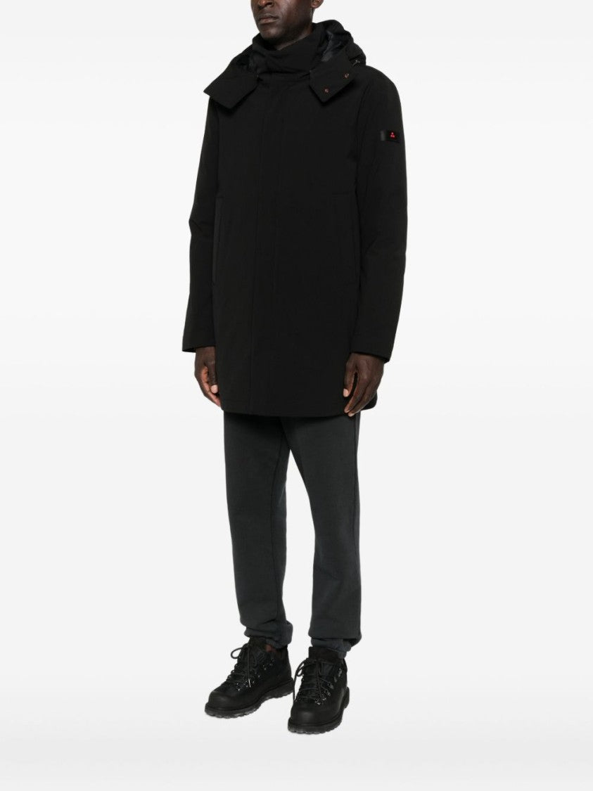 Peuterey Sophisticated Black Parka With High Collar