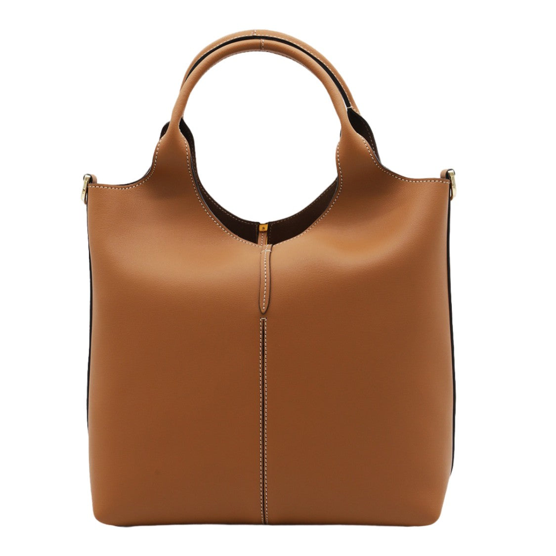 Tod's Structured Tote Bag With Smooth Finish And Rounded Handles