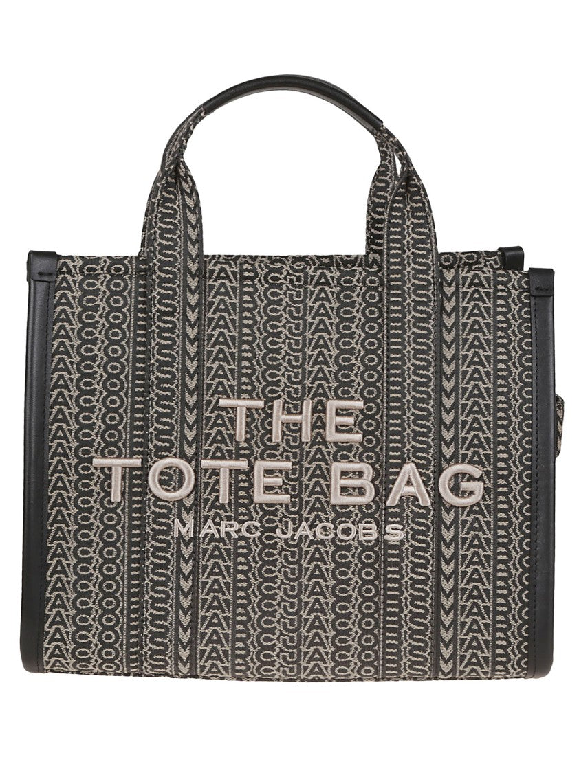 Marc Jacobs Medium Jacquard Tote Bag With Embroidered Monogram