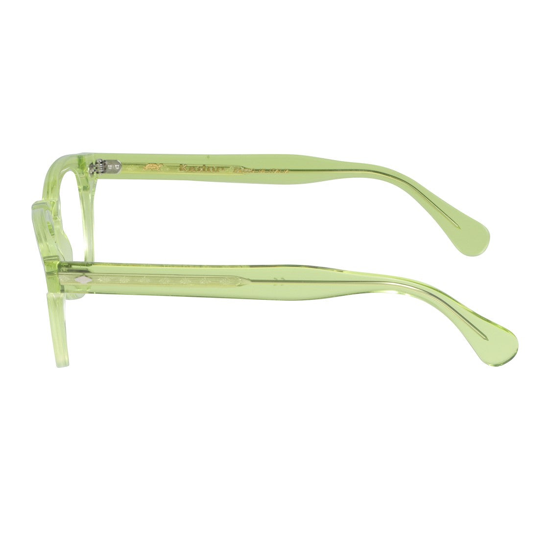 Kador Jolly Cal 49 Translucent Light Green Round Square Sunglasses