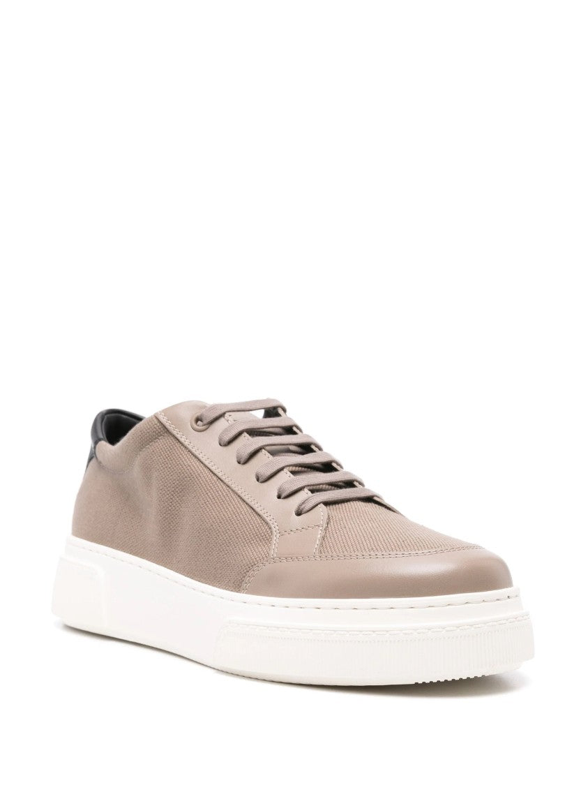 Giorgio Armani Elegant Black Trainers With Minimalist Design