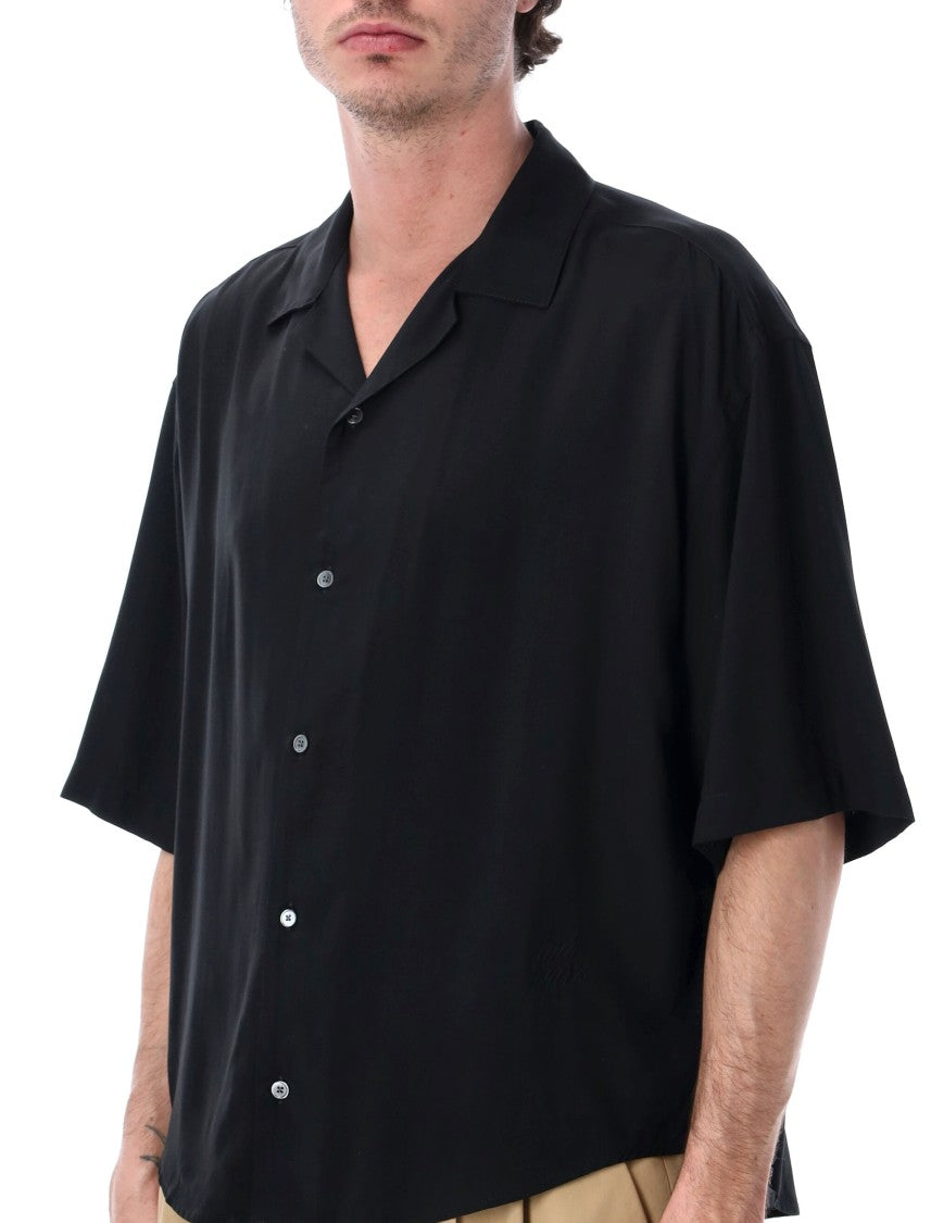 Ami Paris Heritage Boxy Viscose Short Shirt
