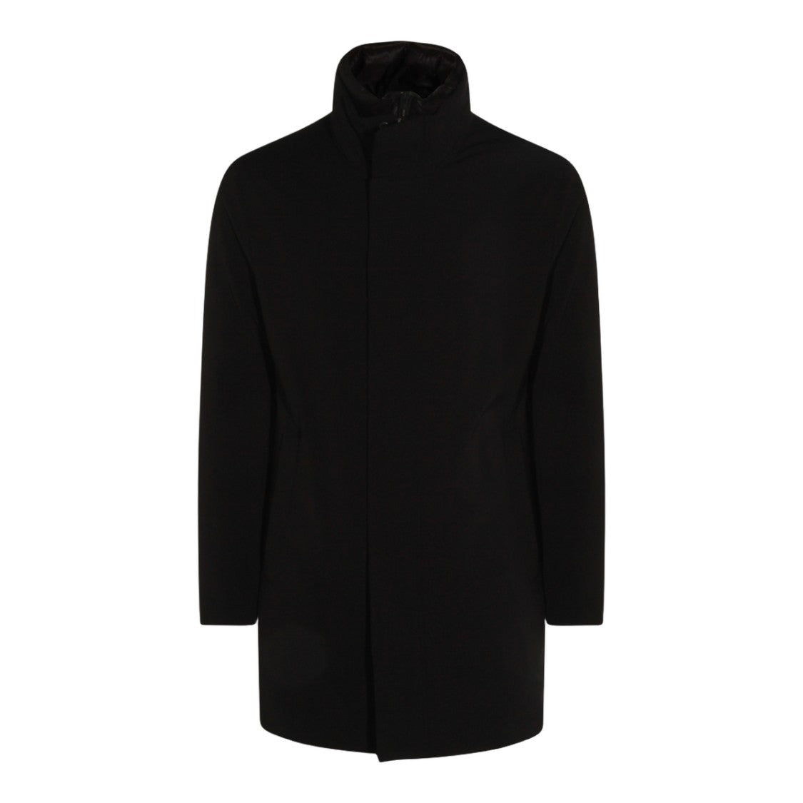 Montecore Black Coat With High Collar