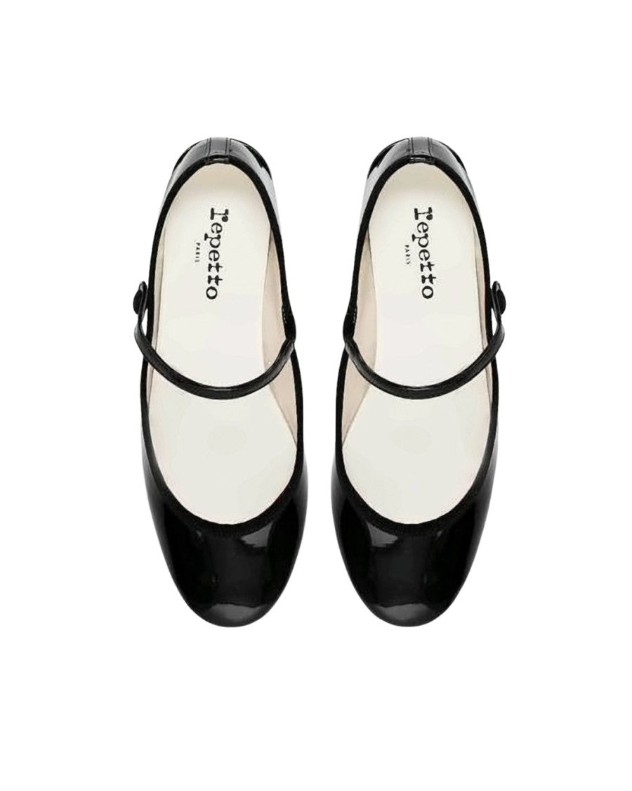 Repetto Glossy Flat Shoes With Rounded Toe