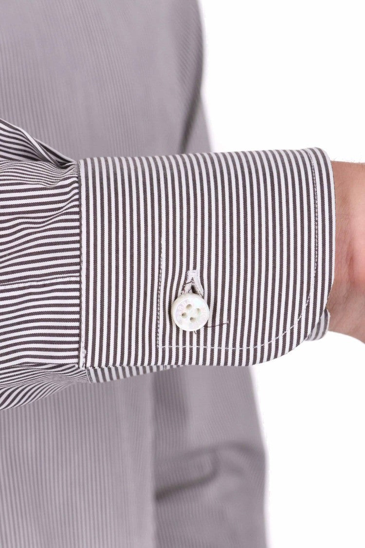 Barba Bacchettata Stretch Poplin Shirt Linea Milano