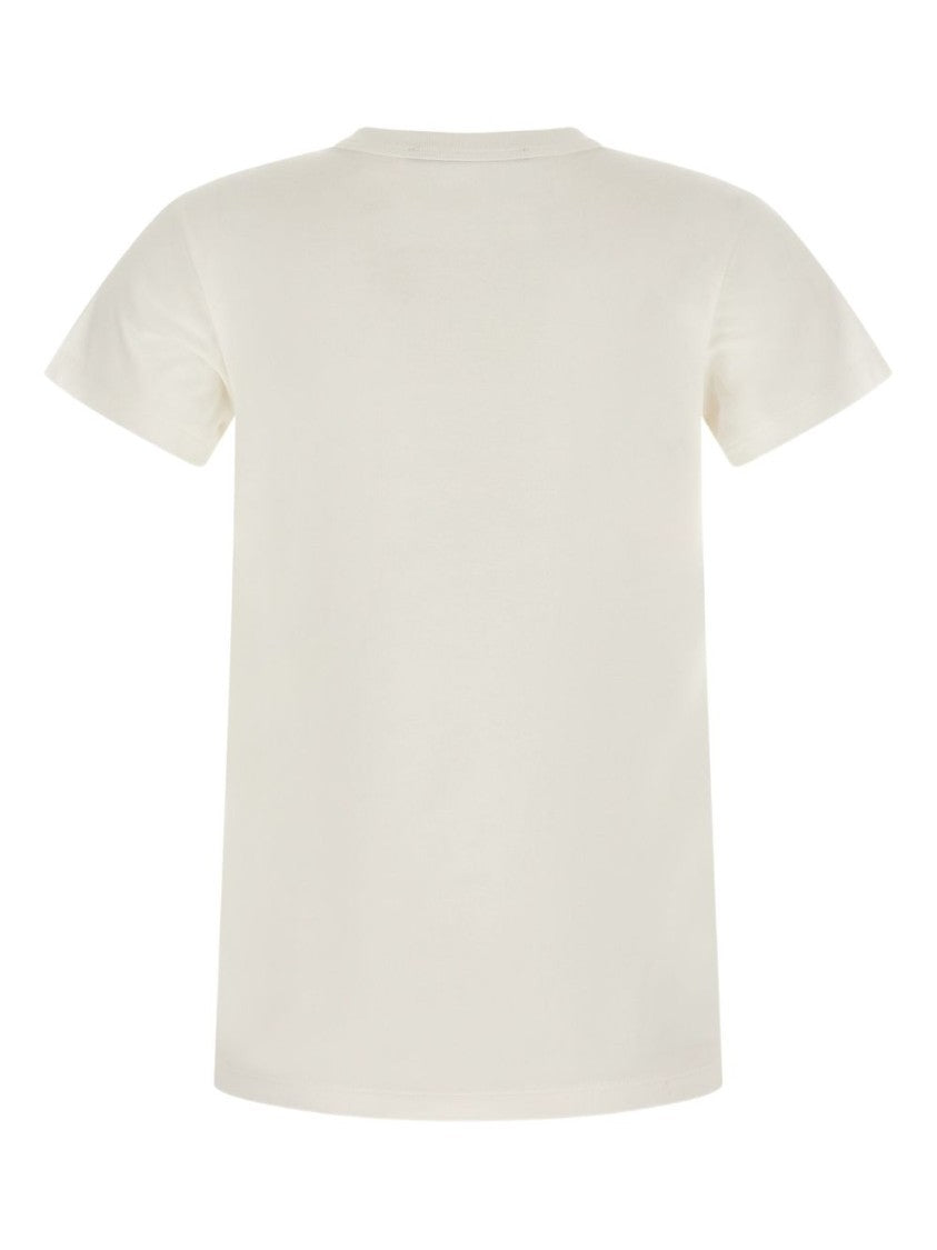 Valentino Garavani White Cotton T-Shirt With Bold Mirrored Lettering