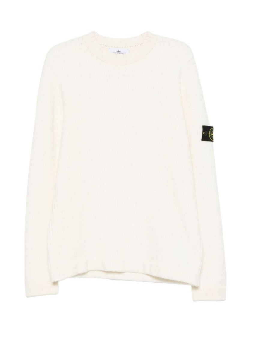 Stone Island Soft Textured Wool-Polyamide Blend Sweater