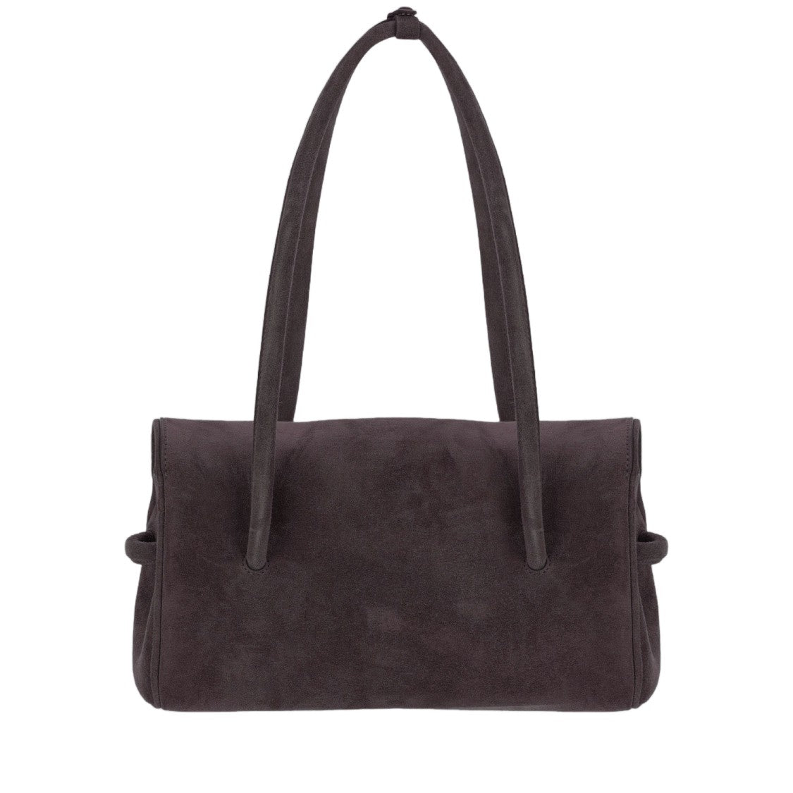 Jacquemus Brown Embossed Logo Suede Backpack