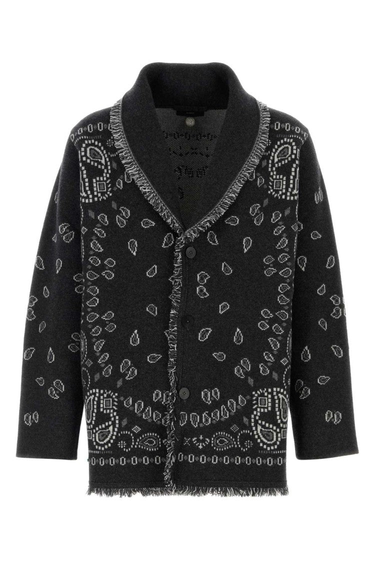 Alanui Embroidered Cashmere Bandana Cardigan