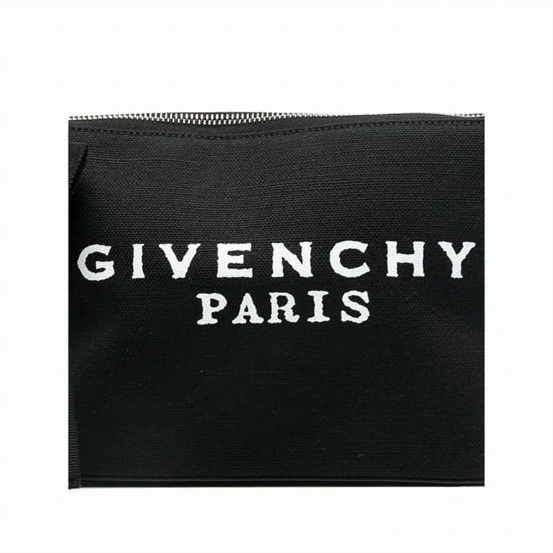 Givenchy Canvas Pouch With Embroidered Logo And Bow Detail