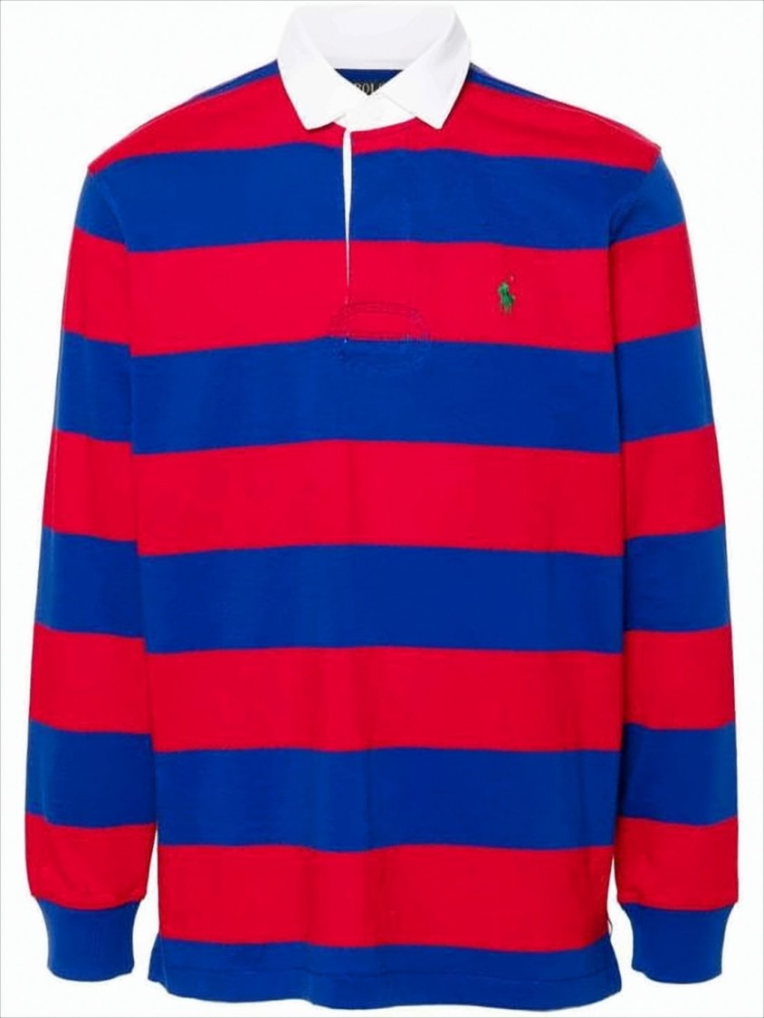 Polo Ralph Lauren Long-Sleeve Striped Polo Shirt With Classic Collar