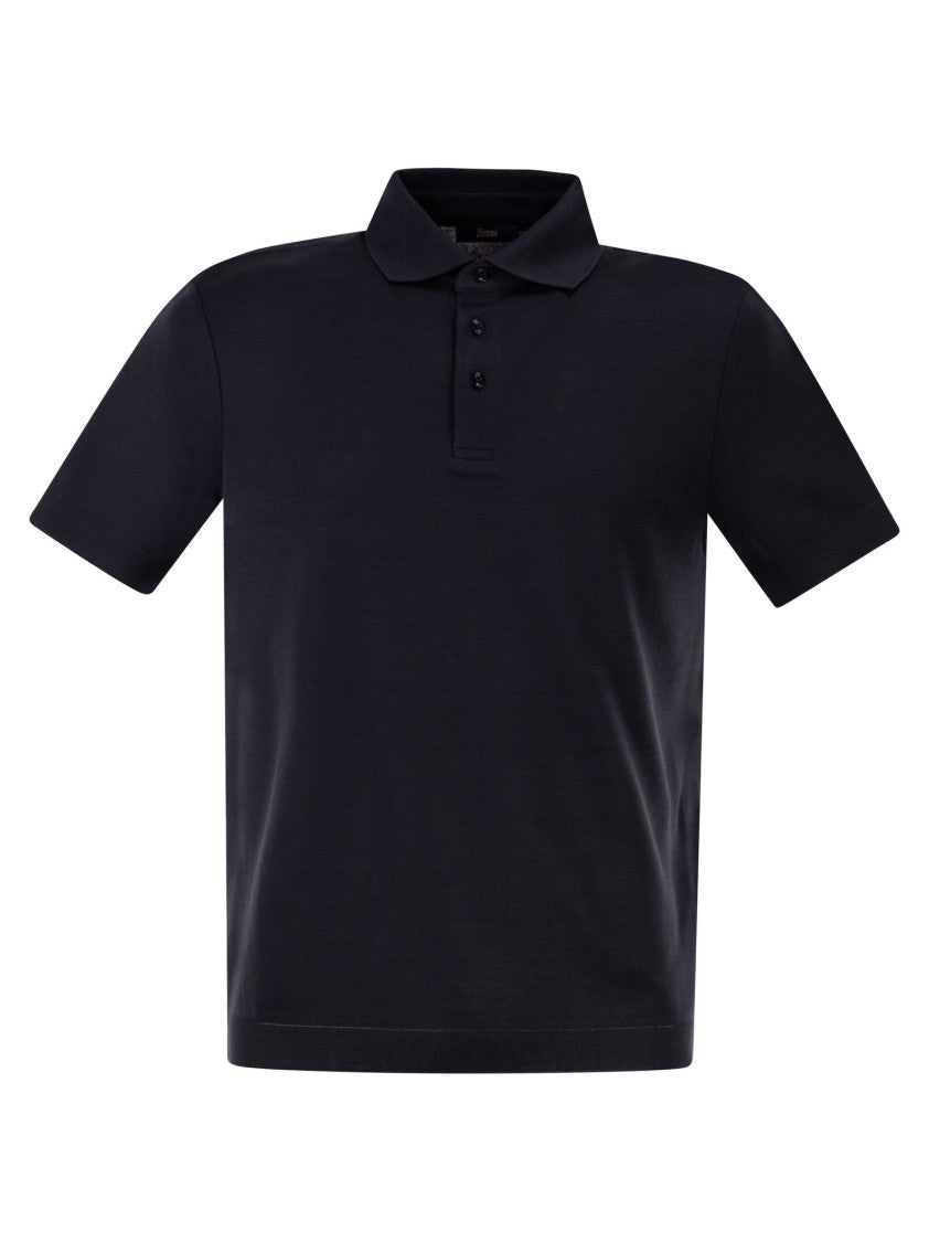 Herno Cotton Jersey Polo Shirt
